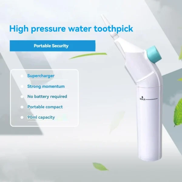 Household High Pressure Oral Irrigator Portable Teeth Clean Water Dental Floss Manual High Pressure Water Toothpick - Image 9