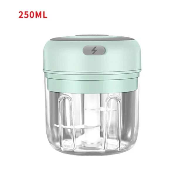 Mini Electric Garlic Grinder Chili Vegetable Chopper 100/250ML Wireless Portable Mixer Machine Crusher Kitchen Blender - Image 9