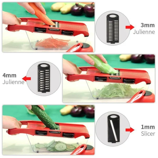 Vegetable Chopper Multifunctional Grater Cutter Kitchen Accessories Manual Fruit Slicer Potatos Shredders Cheese Onions Slicers - Image 24