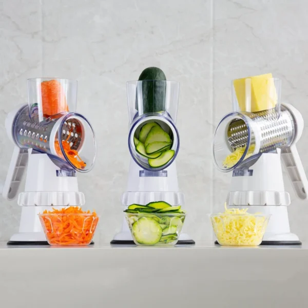 3 In 1 Vegetable Slicer Manual Kitchen Accessories Grater for Vegetable Cutter Round Chopper Mandolin Shredder Potato Home Kitch - Image 11