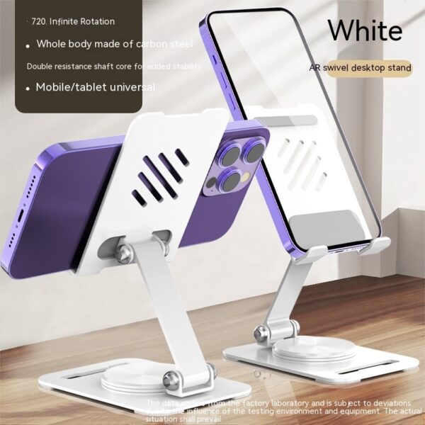 360 Degrees Rotate Metal Desk Mobile Phone Holder Stand For Phone Pad Adjustable Desktop Tablet Holderl Table Cell Phone Stand - Image 2