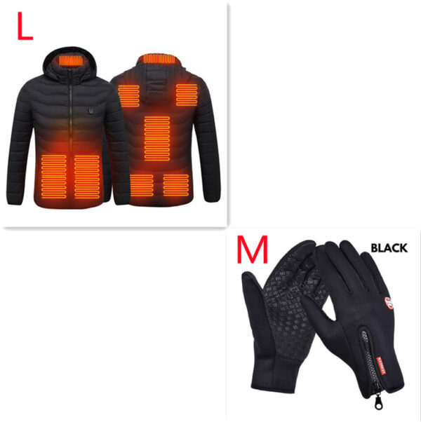 New Heated Jacket Coat USB Electric Jacket Cotton Coat Heater Thermal Clothing Heating Vest Men's Clothes Winter - Image 3