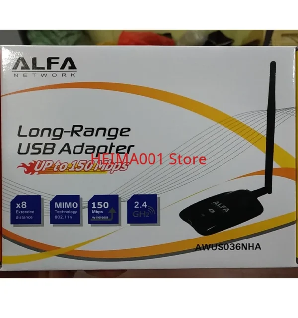 Made in Taiwan/ALFA AWUS036NHA AR9271 Wireless Network Card BT5 Kali Linux Ubuntu - Image 2